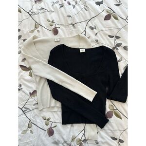 Abercrombie and Fitch Square Neck long sleeve bundle
